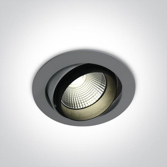 GREY COB LED 38w CW 100-240v.