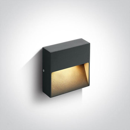 ANTHRACITE LED WALL LIGHT 4W WW IP54 100-240V.