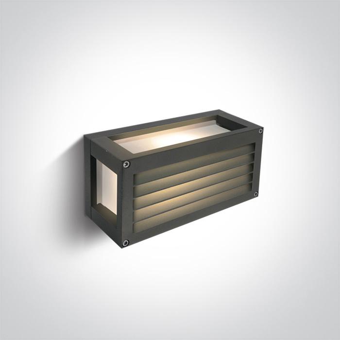 ANTHRACITE LED 7W WALL LIGHT WW IP54 230V.