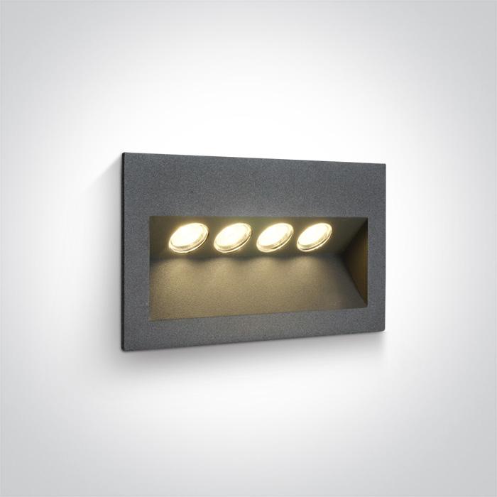 ANTHRACITE IP65 LED 4x1w WW 100-240V.