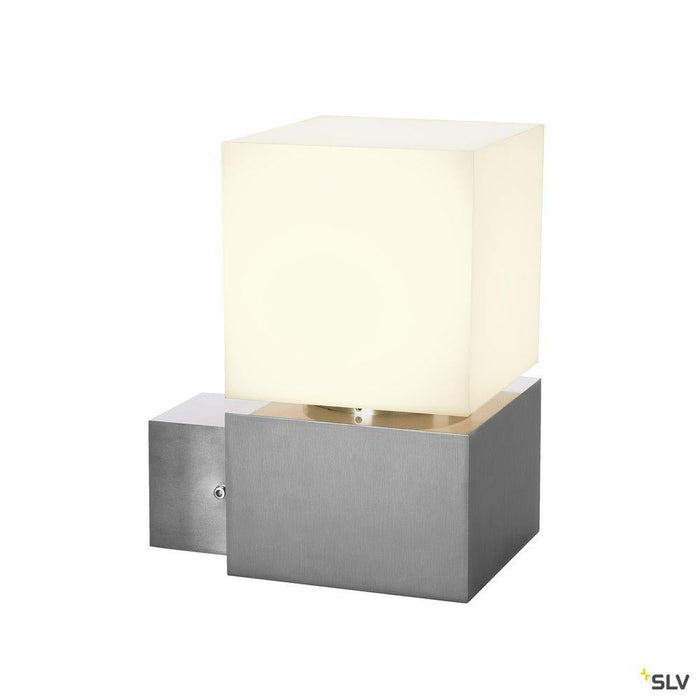 SQUARE WL, LED Outdoor surface-mounted wall light, IP44, stainless steel 316, 3000K