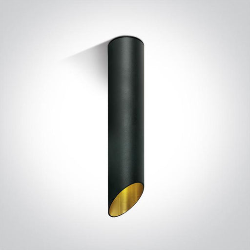 BLACK CYLINDER MR16 GU10 10w 300mm DARK LIGHT.