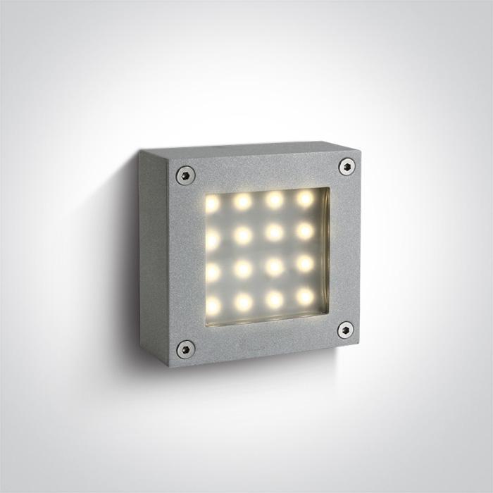 GREY LED WARM WHITE IP54.