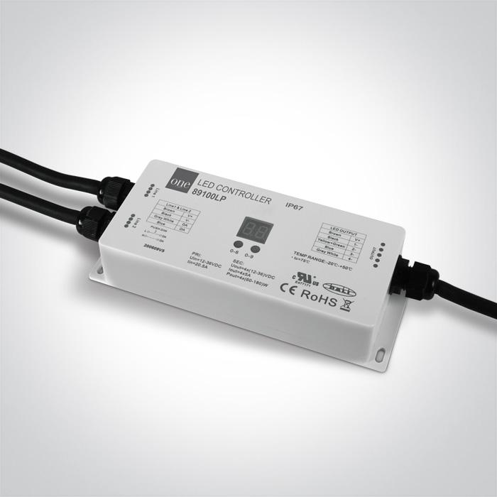 DALI / PUSH TO DIMM 4-CHANNEL CONTROLLER IP67 12-36v.