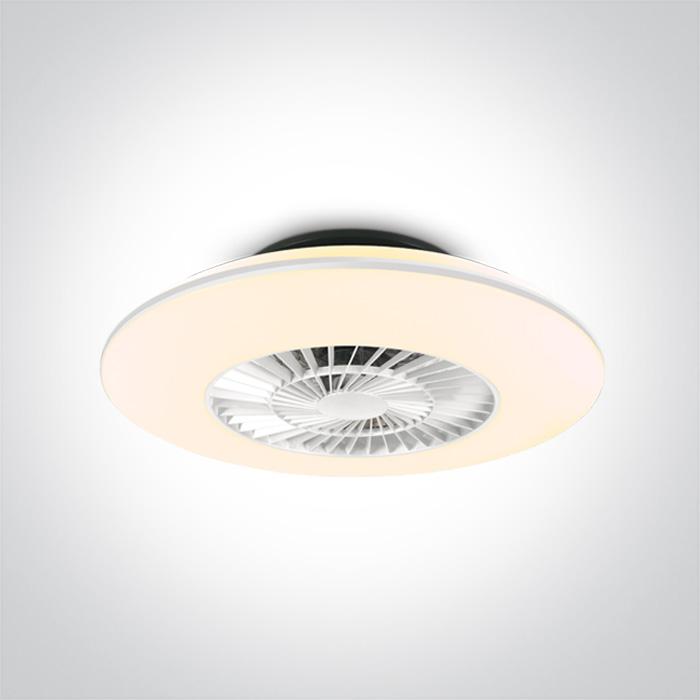 WHITE CEILING LIGHT LED 30w FAN 35W IP20 230v.