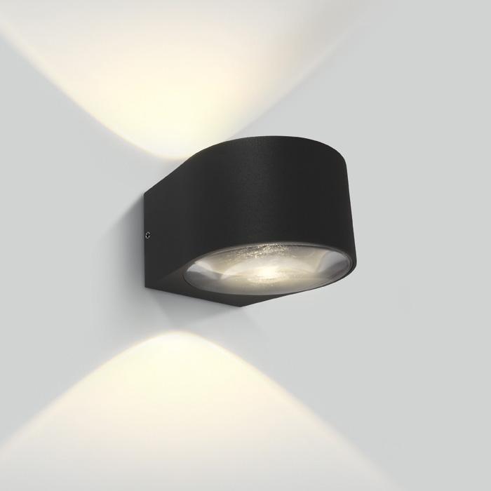 ANTHRACITE COB LED 2X6W WW IP65 230V.