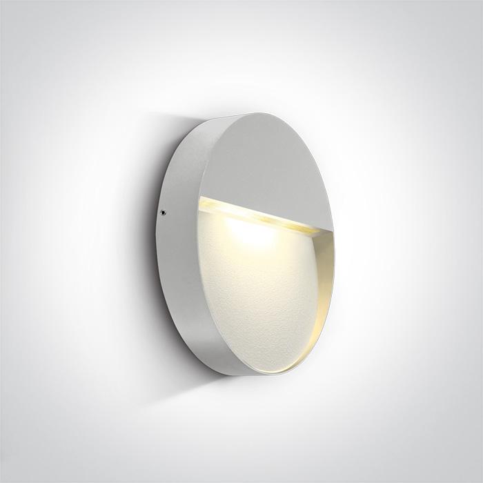 WHITE LED WALL LIGHT 9W WW IP54 230V.