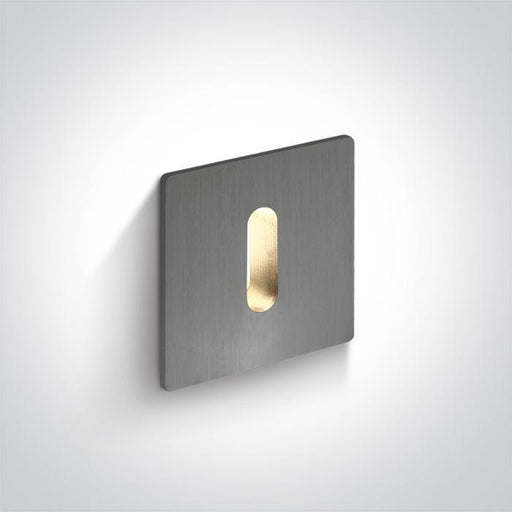 ALUMINIUM RECESSED 1W WW DARK LIGHT IP20 350mA.