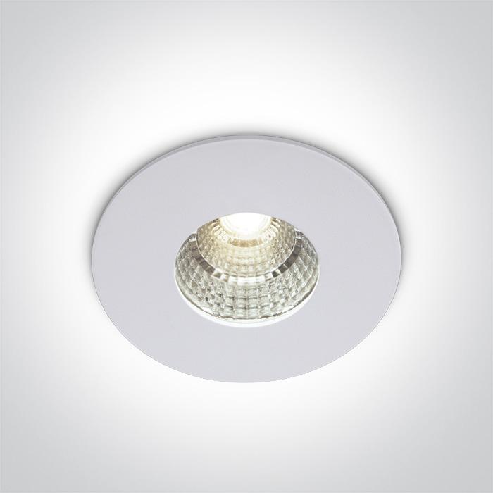 WHITE LED 7W WW IP54 DARK LIGHT 230V.