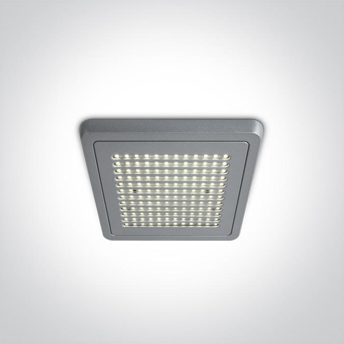 GREY LED 8w COOL WHITE 230v.