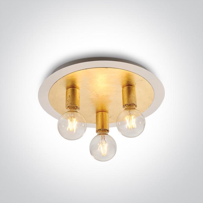 BRASS CEILING LIGHT 3x12w E27 100-240v.