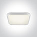 WHITE SUPER SLIM SQUARE LED PLAFO 40W CW IP20 230V.