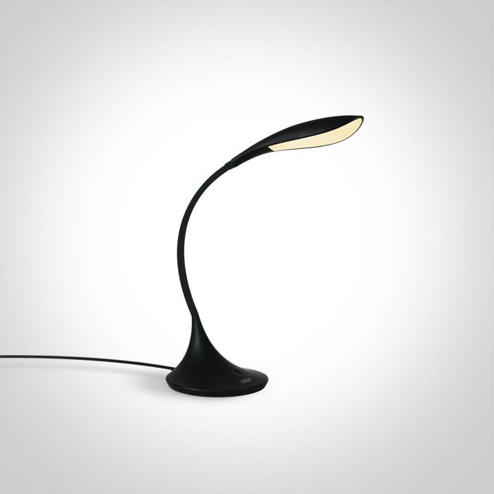 BLACK TABLE LAMP LED 5W CW 100-240V.