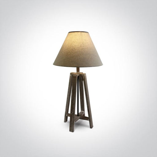 WOOD TABLE LAMP 12W E27.