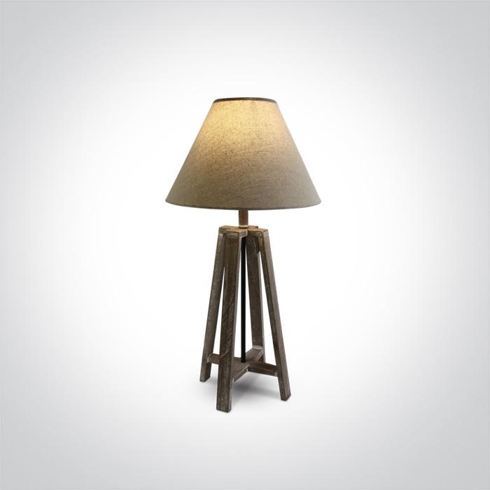 WOOD TABLE LAMP 12W E27.