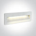WHITE WALL RECESSED LED 7W IP65 DARK LIGHT 100-240V.
