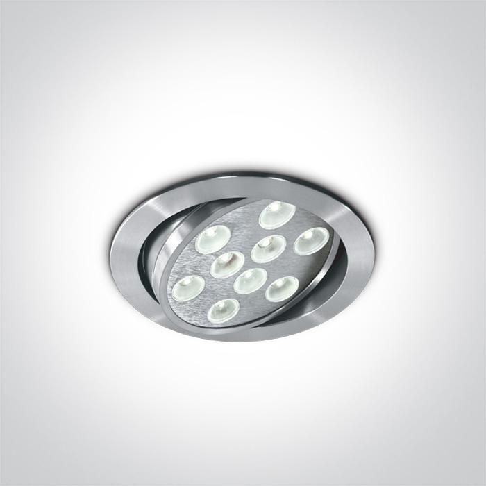 ALUMINIUM LED DL 9w 35d 350mA.