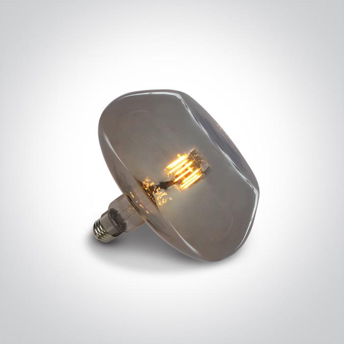 DECORATIVE LED LAMP E27 8w DARK CHROME 230v.