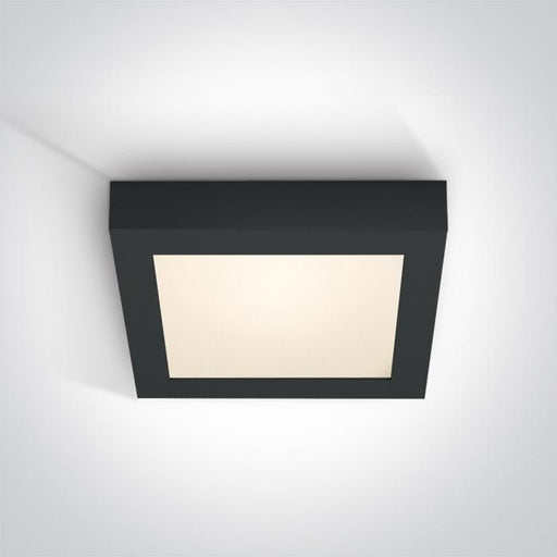 BLACK PLAFO LED 22w WW IP40 230v.