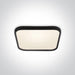 BLACK SUPER SLIM SQUARE LED PLAFO 40W WW IP20 230V.