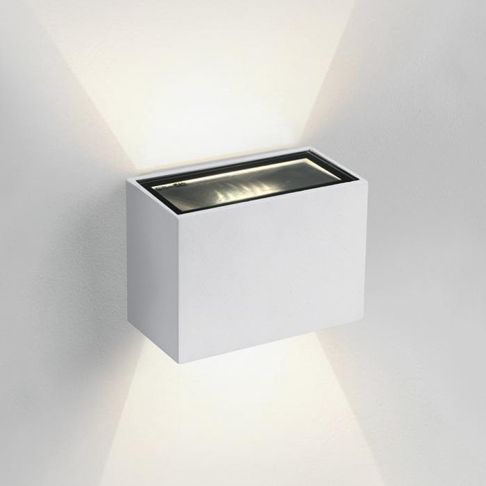 WHITE LED WALL LIGHT 2x3W WW IP54 230v.