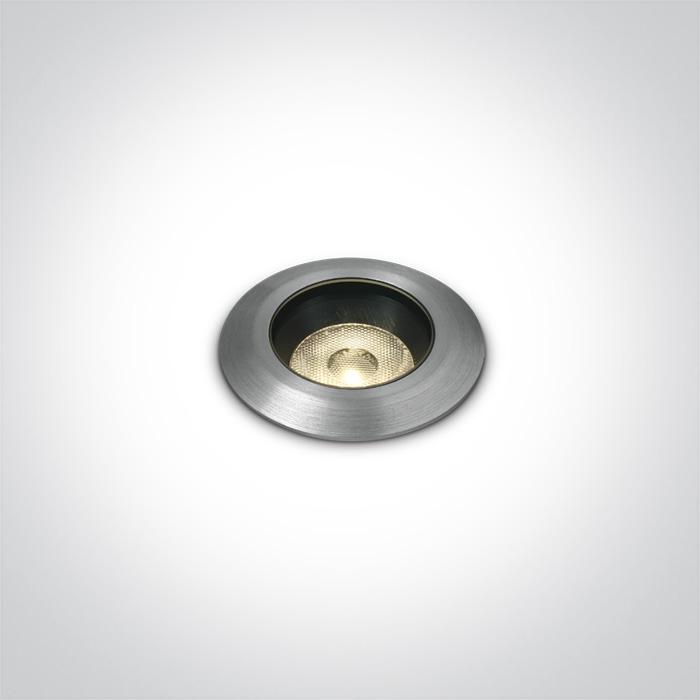 ALUMINIUM IP67 INGROUND COB LED 3W WW 38deg 24V DC DIMMABLE DARK LIGHT.