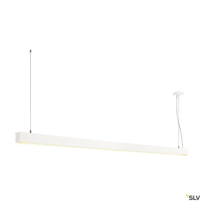 GLENOS pendant, matt white, 2m , 103W, 3000K