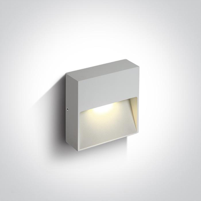 WHITE LED WALL LIGHT 4W WW IP54 100-240V.