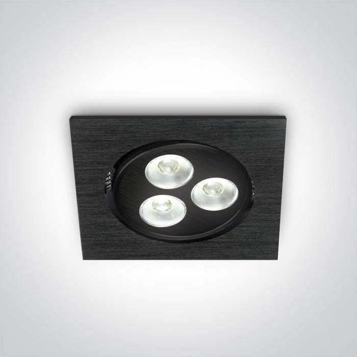 BLACK LED DL 3w 35d 350mA.