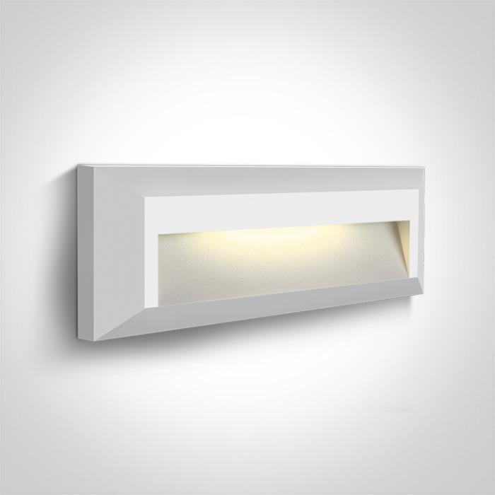 WHITE LED WALL LIGHT 2W WW DARK LIGHT IP65 230V.