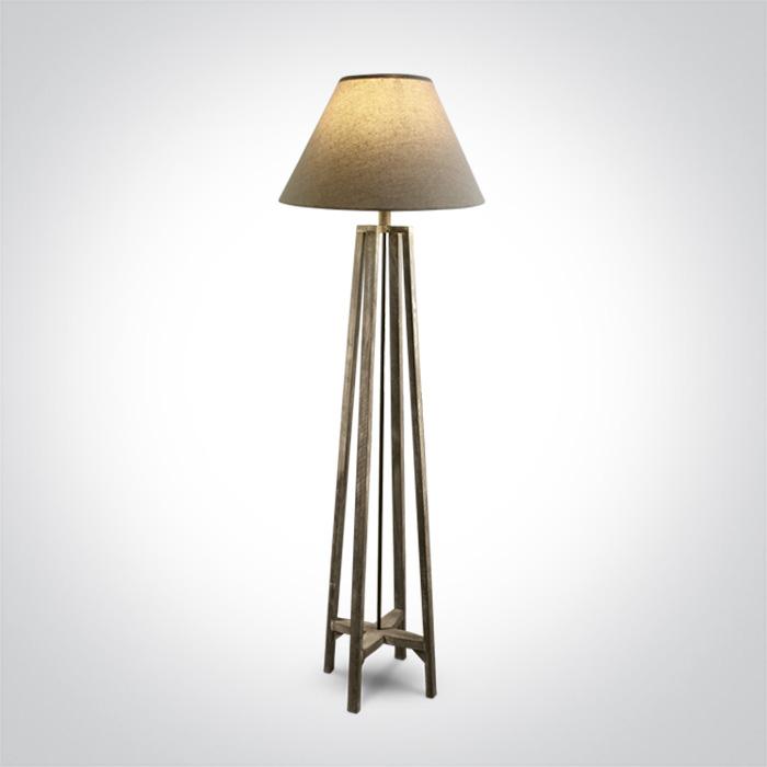 WOOD FLOOR LAMP 12W E27.