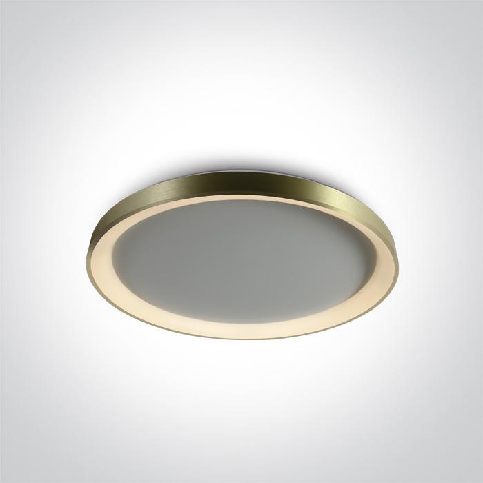 BRUSHED BRASS PLAFO LED 48W WW IP20 230V