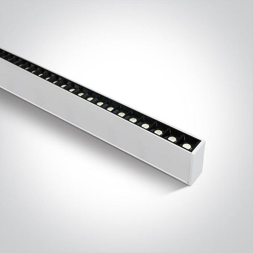 WHITE 48pcs SPOTS UGR17 LED 40W CW 1300mm 34d LINEAR 230V DARK LIGHT.