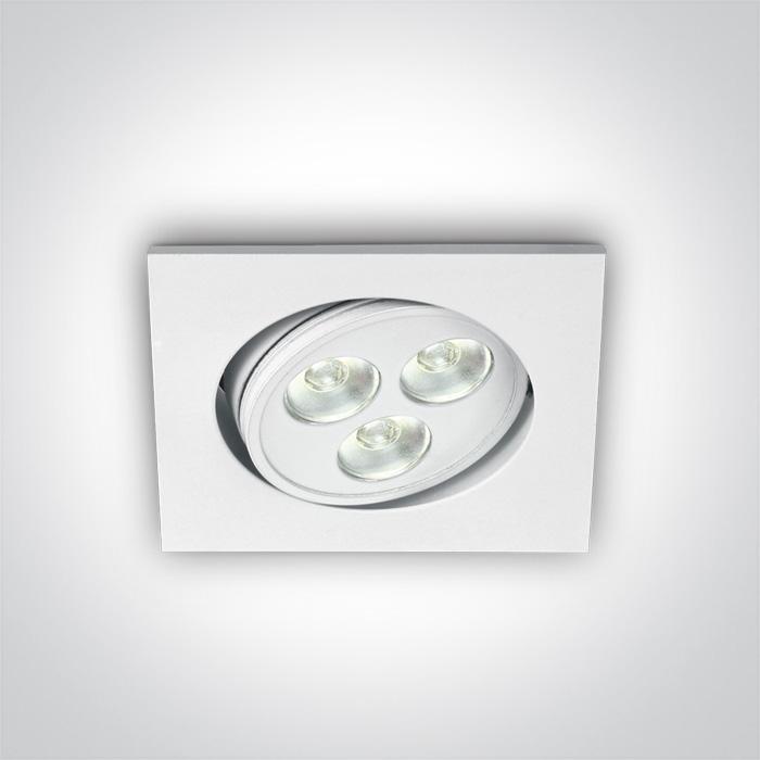 WHITE LED DL 3w 35d 350mA.