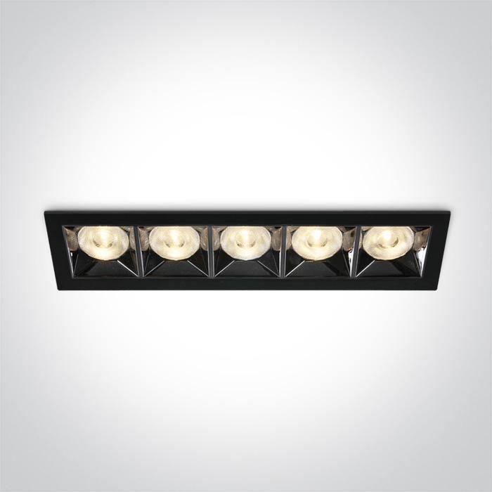 BLACK LED 20W WW 38deg IP20 230V.