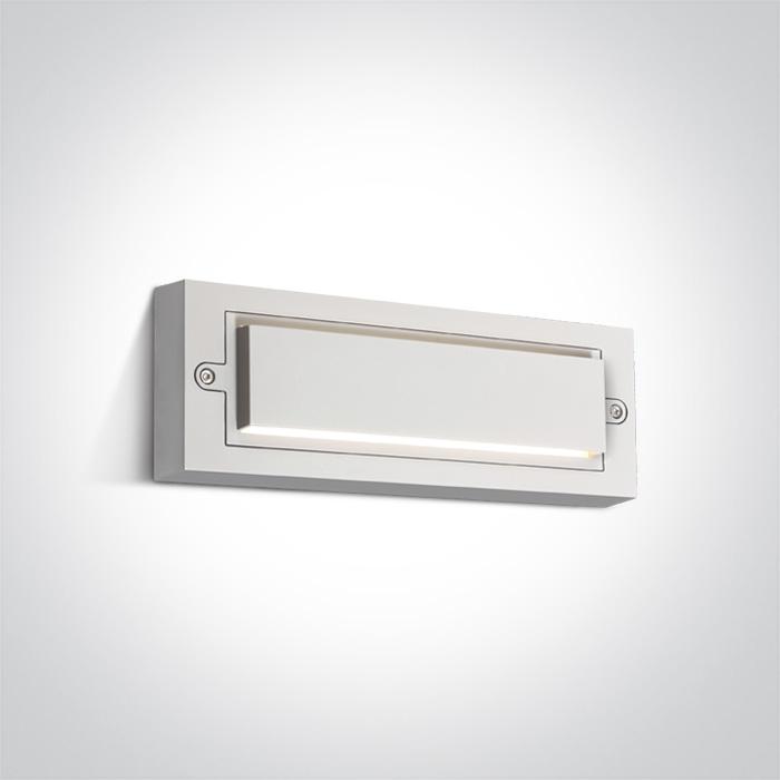 WHITE LED WALL LIGHT 6W WW DARK LIGHT IP65 230V.