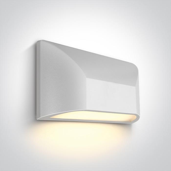 WHITE LED WALL LIGHT 6W WW IP65 230V.