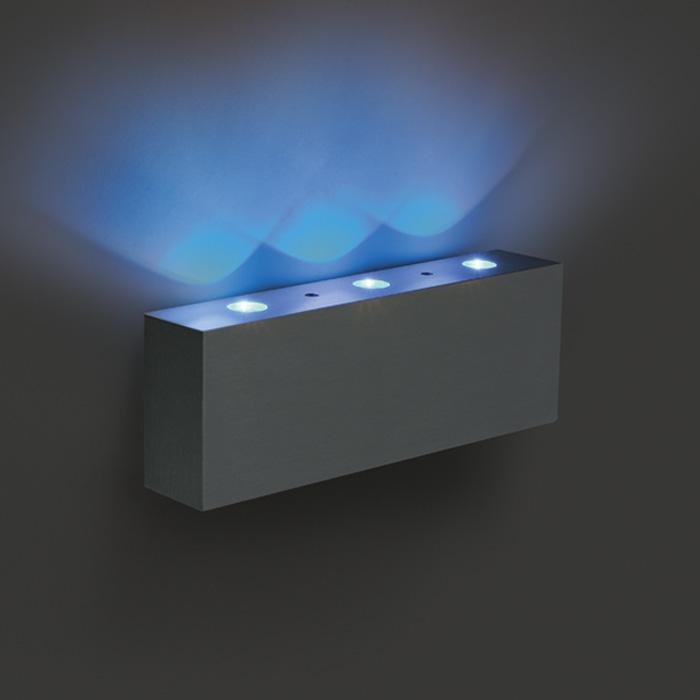 ALUMINIUM LED BLUE 240v