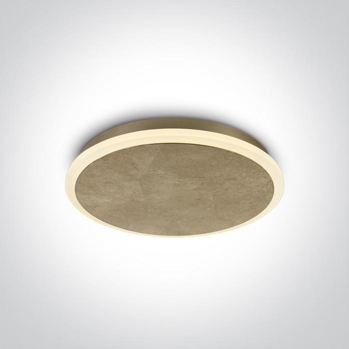 BRASS PLAFO LED 12W WW IP20 230V.