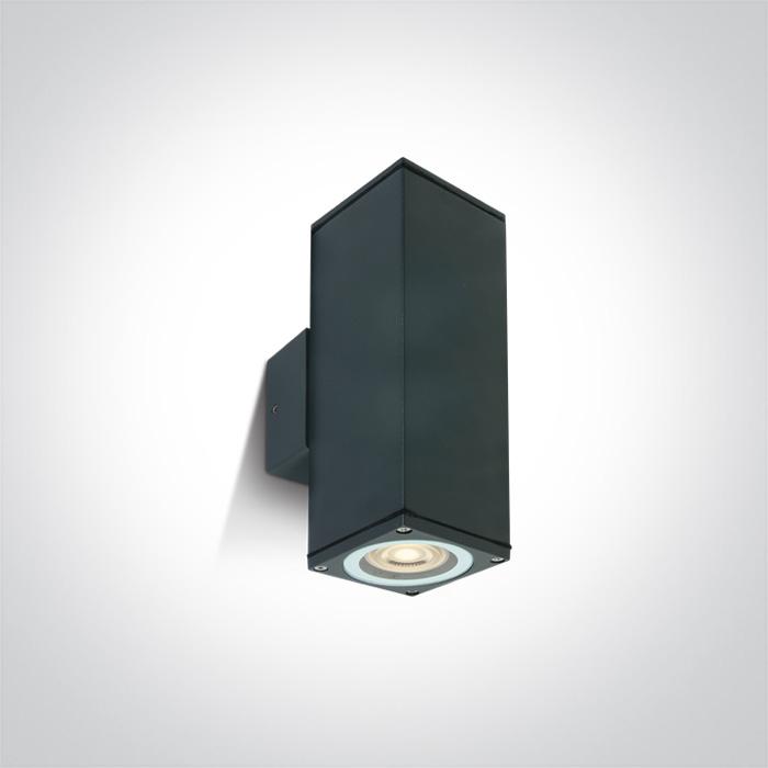 ANTHRACITE WALL 2xGU10 10w IP54 100-240V