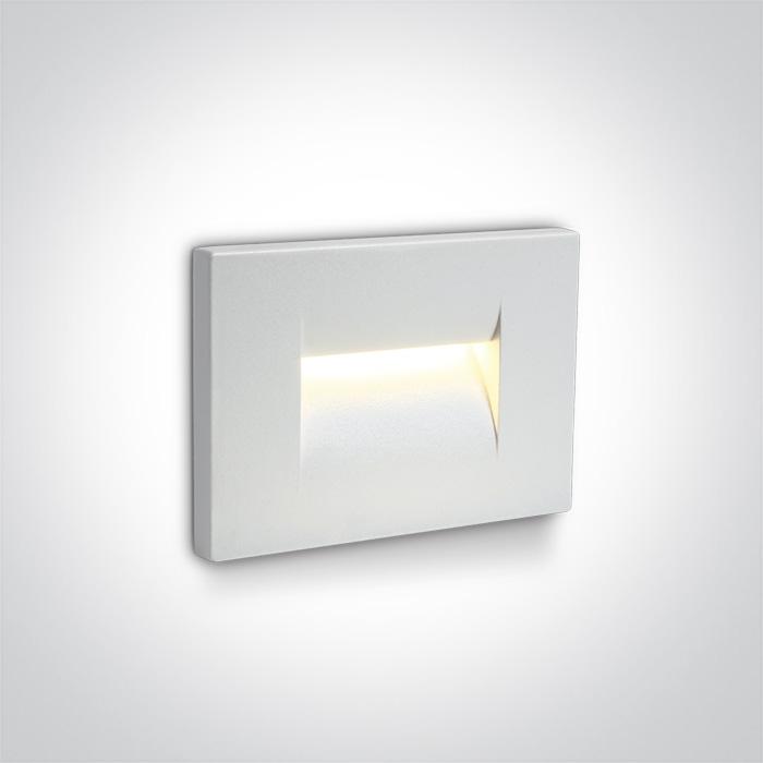 WHITE WALL RECESSED LED 3,6W WW IP65 100-240V.