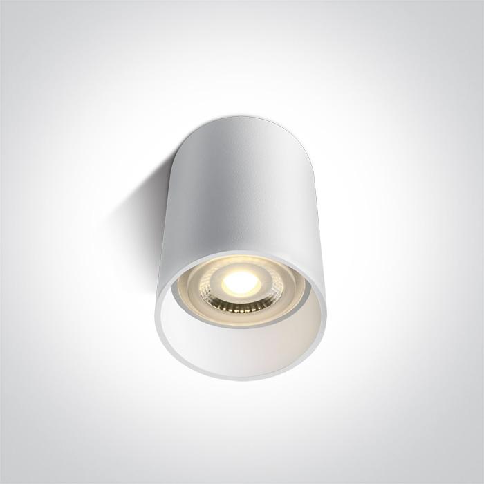 WHITE CYLINDER GU10 20W.