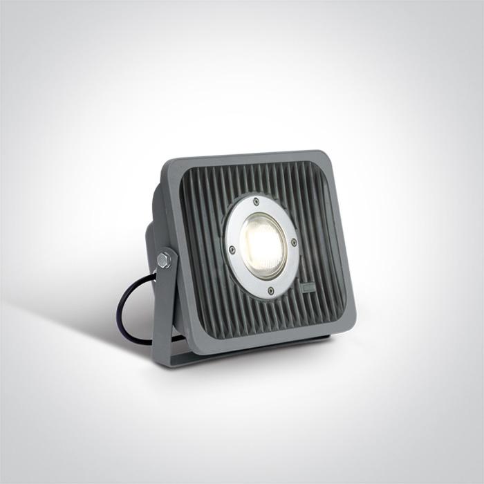 GREY FLOOD LIGHT COB LED 50W CW IP65 AC100-240V.