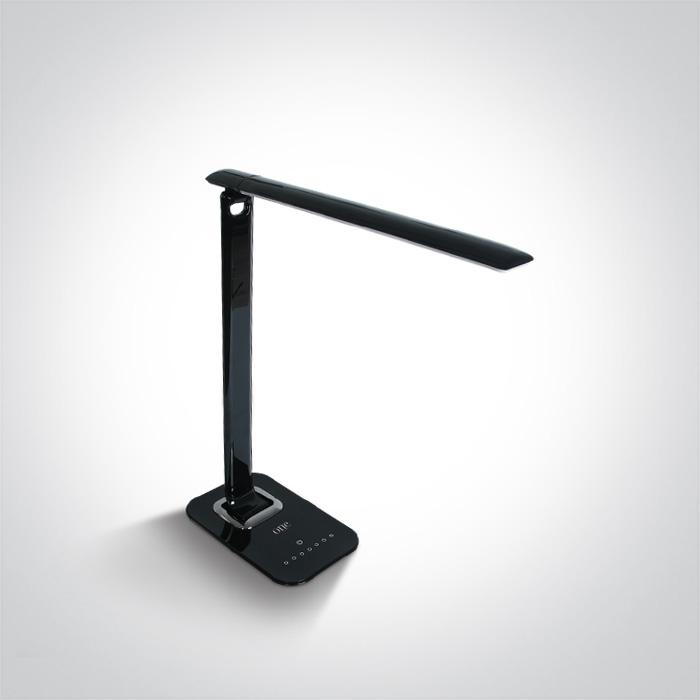 BLACK TABLE LAMP LED 12W VARIABLE CCT DIMMABLE 100-240V.