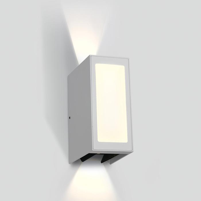 WHITE WALL LED 9W WW IP54 230V.