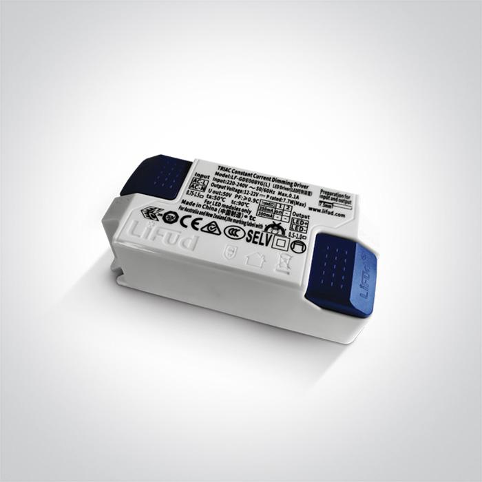 LED TRIAC DIMMABLE DRIVER 300/350mA 12-22v IP20 INPUT 230v.