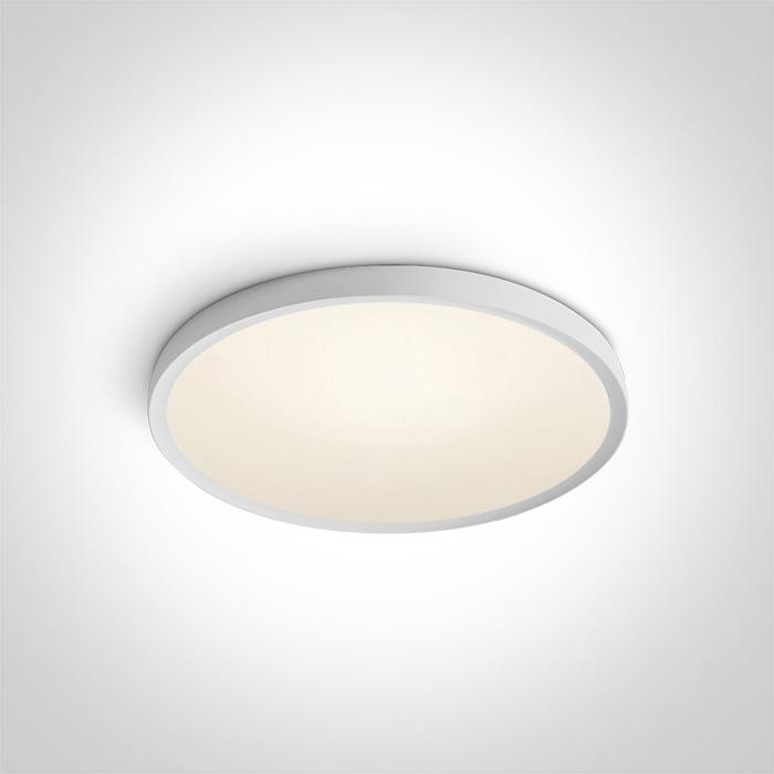 WHITE SUPER SLIM ROUND LED PLAFO 40W WW IP20 230V.