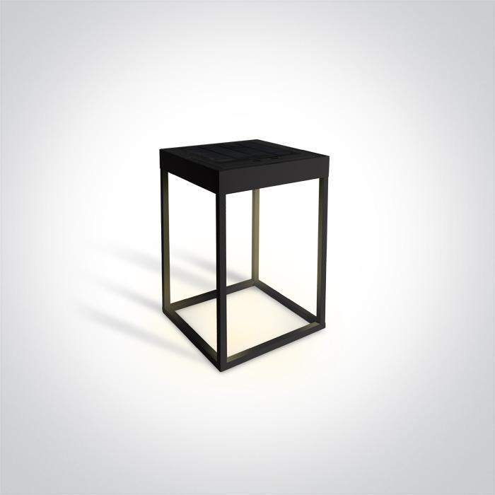 BLACK LED 2,2w WW IP65 DIMMABLE SOLAR.