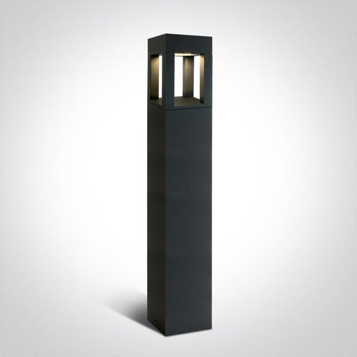 ANTHRACITE LED BOLLARD 90cm 22W WW IP65 230V.