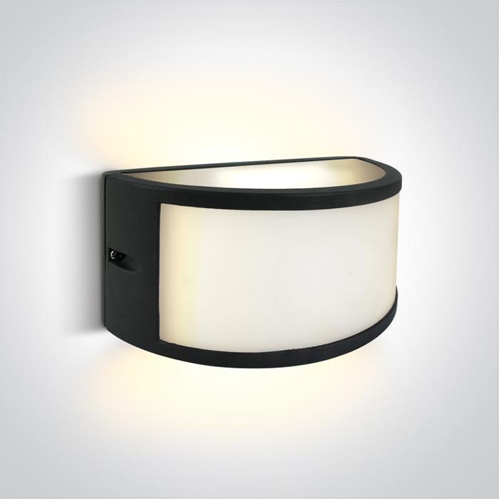 ANTHRACITE LED WALL LIGHT 10W WW IP54 230V.